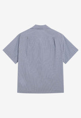 Maison Margiela Checked Bowling Shirt Light Blue S50DR0013M35726/S_MARGI-482F