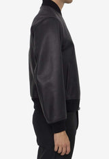 Dolce & Gabbana Leather Zip-Up Jacket Black G9BFQL-HULUG-N0000