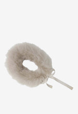 Max Mara The Cube Shearling Detachable Collar Gray AGRESTEWO/R_MAXC-001