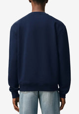 AMI PARIS Ami De Coeur Sweatshirt Blue BFUSW035730_430
