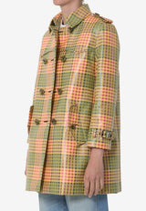 Burberry Checked Summerside Trench Coat Multicolor 8125877--C5722