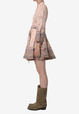 Zimmermann Alchemy Printed Mini Dress Multicolor 9142DS262--PKP