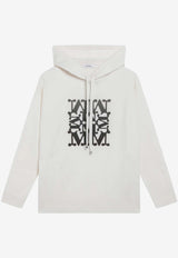 Max Mara Taddeo Intarsia Knit Wool Sweater with Hood White TADDEOWO/R_MAXM-011