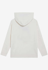 Max Mara Taddeo Intarsia Knit Wool Sweater with Hood White TADDEOWO/R_MAXM-011