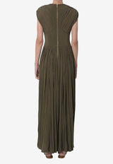 Zimmermann Luna Column Maxi Dress Green 5119DS261--OLV