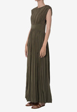 Zimmermann Luna Column Maxi Dress Green 5119DS261--OLV