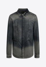 Rick Owens Fogpocket Degradé Denim Shirt Blue RU02E1237DKDEG/R_RICKO-78D