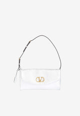 Small DeVain Metallic Leather Shoulder Bag