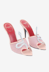 Coeur Vipère 105 Crystal Snake Mesh Sandals
