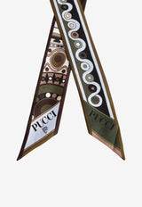 Pucci Mixed Print Silk Bandeau Scarf Multicolor 6HGB20 6HC03 1