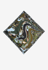 Pucci Orchidee-Print Silk Square Scarf Multicolor 6HGB43 6HC13 1