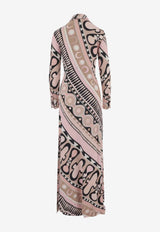 Pucci Soleil-Print Chemisier Maxi Dress Multicolor 6HJI65 6H887 063