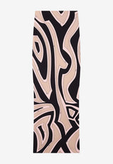 Pucci Labirinto Print Maxi Fitted Skirt Multicolor 6HJW07 6H746 038