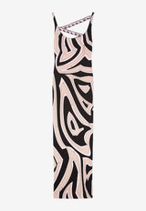 Pucci Labirinto Print Maxi Dress Multicolor 6HRI16 6H746 038
