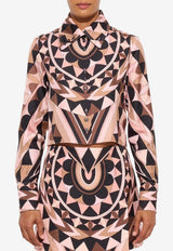 Pucci Manuba Print Long-Sleeved Cropped Shirt Multicolor 6HRJ16 6H771 039