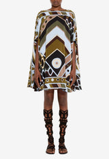 Pucci Vivara Print Silk Mini Kaftan Dress Multicolor 6HRL02 6H843 016