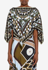 Pucci Manuba Print Kaftan Top Multicolor 6HRM96 6H894 P63