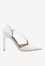 105 Patent Leather Asymmetric Pumps