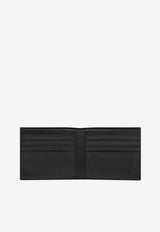 Elongated T-Line Leather Bi-Fold Wallet