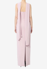 Solace London Rona Halterneck Maxi Dress Pink OS47043--PINK