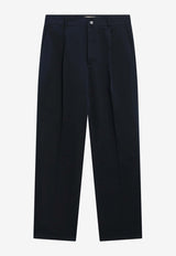 Valentino Straight-Leg Tailored Pants Blue 8V0RBO21BGY/S_VALE-598