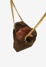 Stella McCartney Medium Falabella Chain Drawstring Shoulder Bag Brown 7B0180WP0543_2017