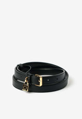 Stella McCartney Ryder Grainy Buckle Belt Black 7V0143WP0533_1000