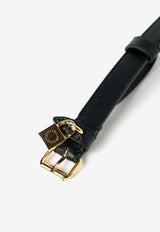 Stella McCartney Ryder Grainy Buckle Belt Black 7V0143WP0533_1000