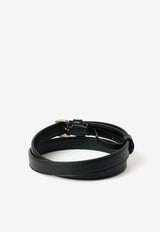 Stella McCartney Ryder Grainy Buckle Belt Black 7V0143WP0533_1000