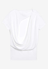 Jacquemus Mistral Draped Top White TOW00912AJ00253/S_JACQM-100