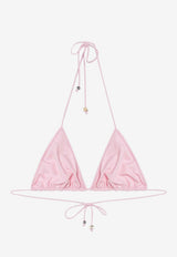 Jacquemus Halterneck Triangle Bikini Top Pink TOW00914AW00096/S_JACQM-430