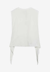 Jacquemus Moisson Draped Tank Top White TOW00910AJ00254/S_JACQM-100
