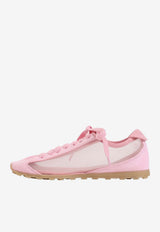 Suede and Technical Mesh Sneakers