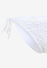 Lace-Trimmed Triangle Bikini Set