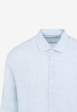 Classic Linen Button-Down Shirt