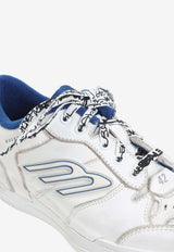 Distressed Leather Technical Sneakers