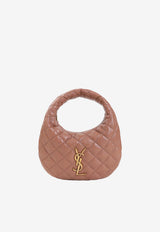 Icarino Diamond-Quilted Leather Handbag