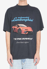 Balenciaga Lamborghini Oversized T-shirt Black 831305-TSVP9-1041