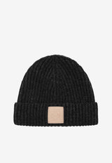 Loewe Anagram Patch Cashmere Beanie Black KSA9OT1X01UWS/T_LOEW-1100