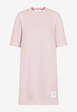 Thom Browne Overdyed 4-bar Mini T-shirt Dress Pink FJD136AJ0253_680