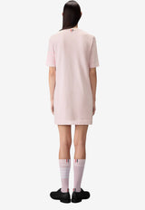 Thom Browne Overdyed 4-bar Mini T-shirt Dress Pink FJD136AJ0253_680