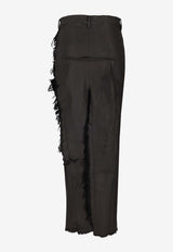Rick Owens DRKSHDW Temple Denim Sliced Skirt Black DS01F4340SDBK_09