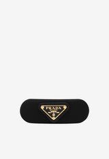 Prada Triangle Logo Hair Clip Black 1IF1292DMI/T_PRADA-F0632