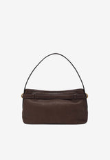 Miu Miu Aventure Nappa Leather Shoulder Bag Dark Brown 5BC182OOO2BBL/S_MIU-F0NBL