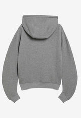 Loewe Zip-Up Hooded Sweatshirt Gray S359Y25X63CO/T_LOEW-1120