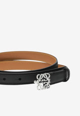 Loewe Anagram Grained Leather Belt Black E821Z15X02LE/T_LOEW-1341