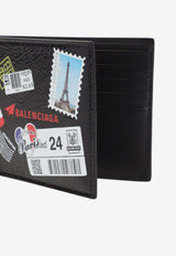 Mail Stamps Cash Square Wallet