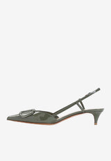 VLogo 40 Slingback Pumps in Patent Leather