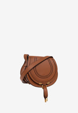 Chloé Small Marcie Calf Leather Crossbody Bag Brown CHC22AS680 I31-25M