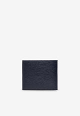 Ferragamo Gancini Bi-Fold Leather Wallet Navy 66A063 REVIVAL GANC 744850-DEEP OCEAN